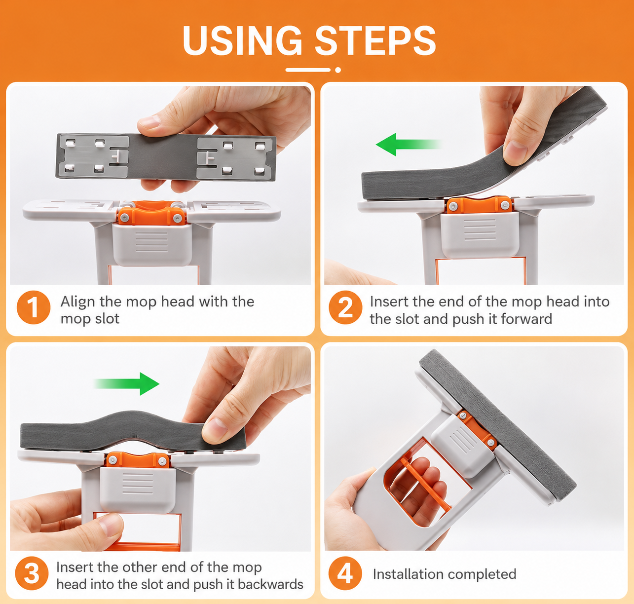 Mini Foldable Sponge Mop, Self-Squeeze Desktop Mop for Small Spaces, Wet & Dry Portable Cleaning Tool for Kitchen Countertops